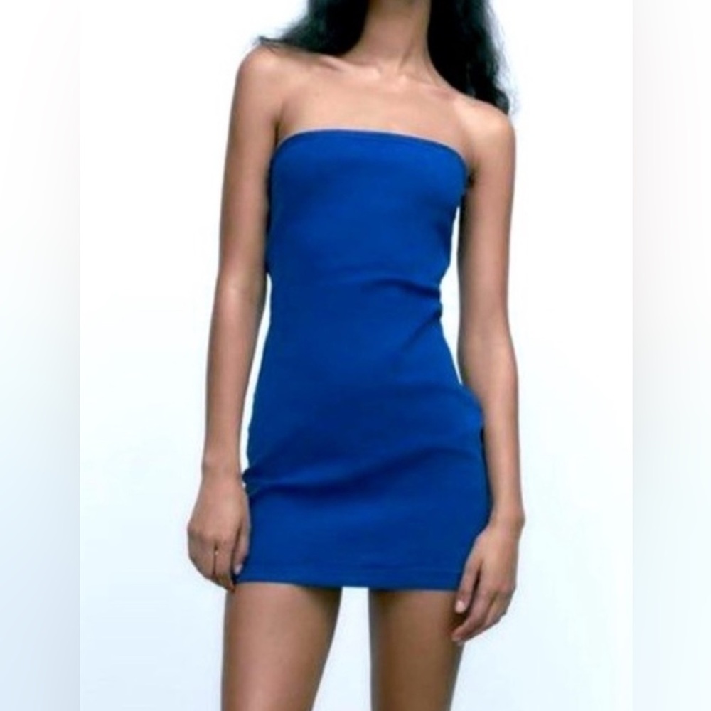 Zara Vibrant Blue Mini Dress